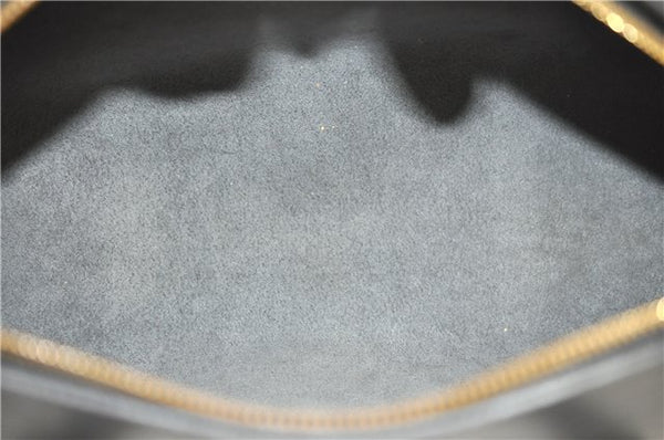 Authentic Louis Vuitton Epi Soufflot Black Hand Bag M52222 LV 5749D