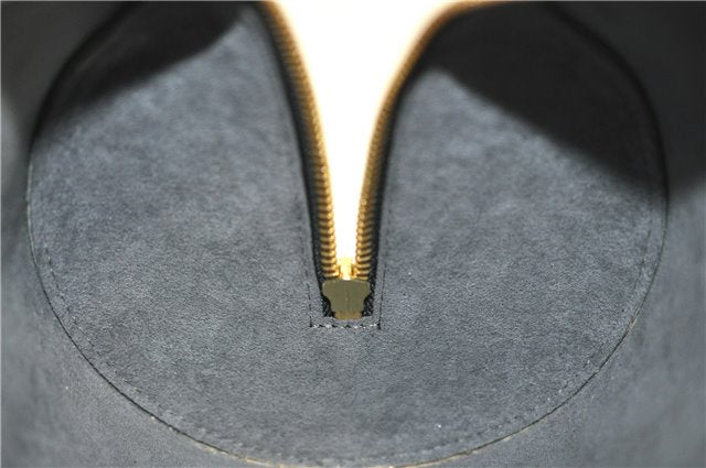 Authentic Louis Vuitton Epi Soufflot Black Hand Bag M52222 LV 5749D