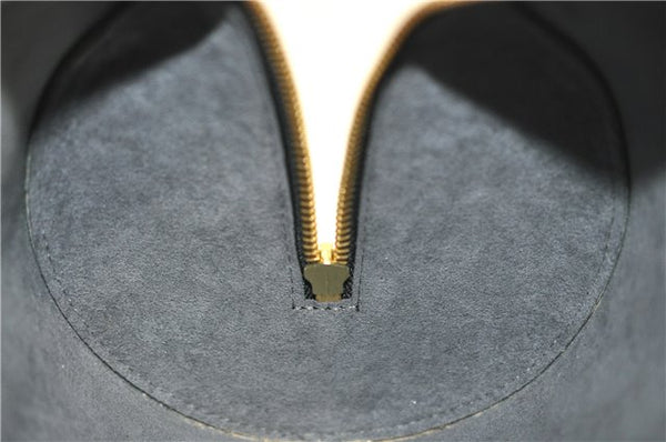 Authentic Louis Vuitton Epi Soufflot Black Hand Bag M52222 LV 5749D