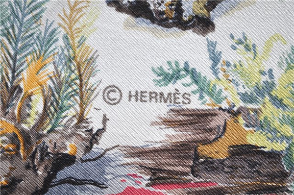 Authentic HERMES Carre 90 Scarf "Champignon" Silk Pink 5754D