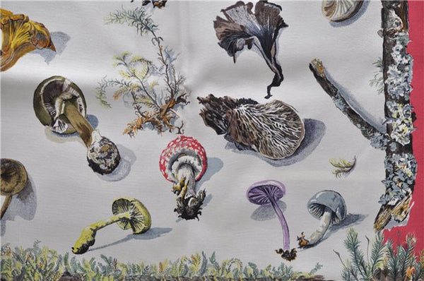 Authentic HERMES Carre 90 Scarf "Champignon" Silk Pink 5754D