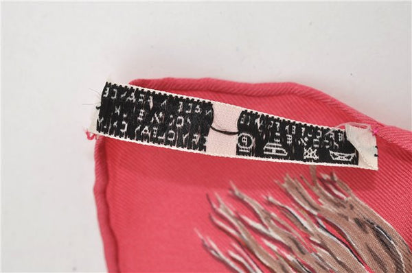 Authentic HERMES Carre 90 Scarf "Champignon" Silk Pink 5754D