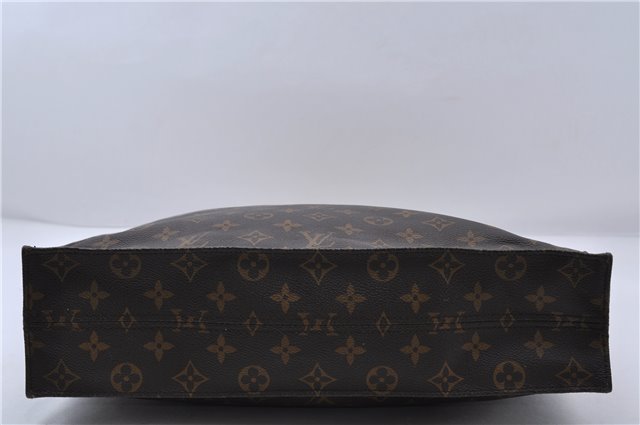 Authentic LOUIS VUITTON Monogram Sac Plat Hand Bag M51140 LV Junk 5755C