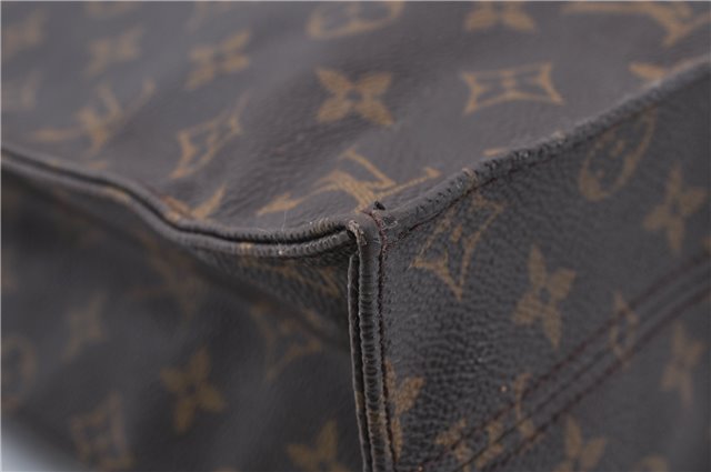 Authentic LOUIS VUITTON Monogram Sac Plat Hand Bag M51140 LV Junk 5755C