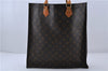 Authentic LOUIS VUITTON Monogram Sac Plat Hand Bag M51140 LV 5756C