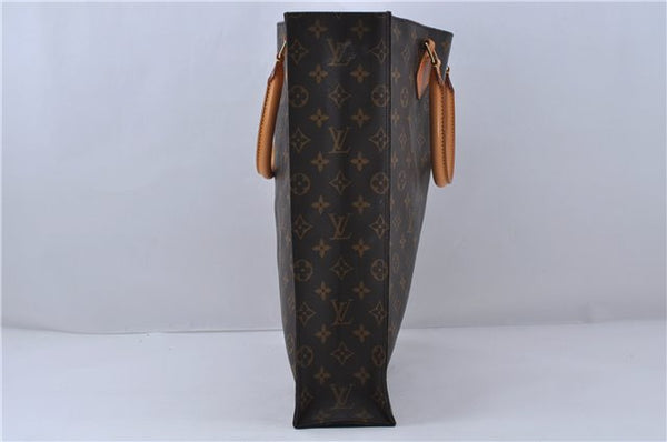 Authentic LOUIS VUITTON Monogram Sac Plat Hand Bag M51140 LV 5756C