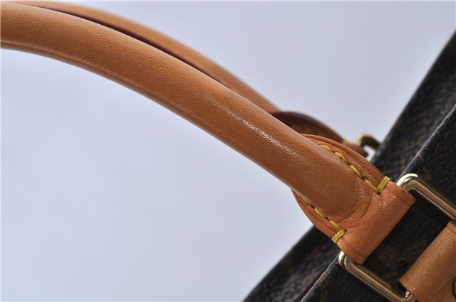 Authentic LOUIS VUITTON Monogram Sac Plat Hand Bag M51140 LV 5756C