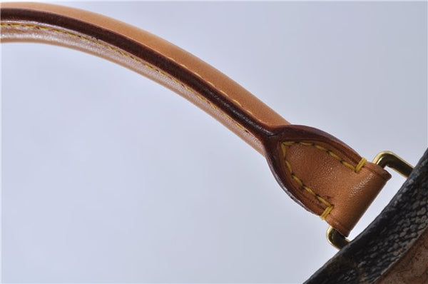 Authentic LOUIS VUITTON Monogram Sac Plat Hand Bag M51140 LV 5756C