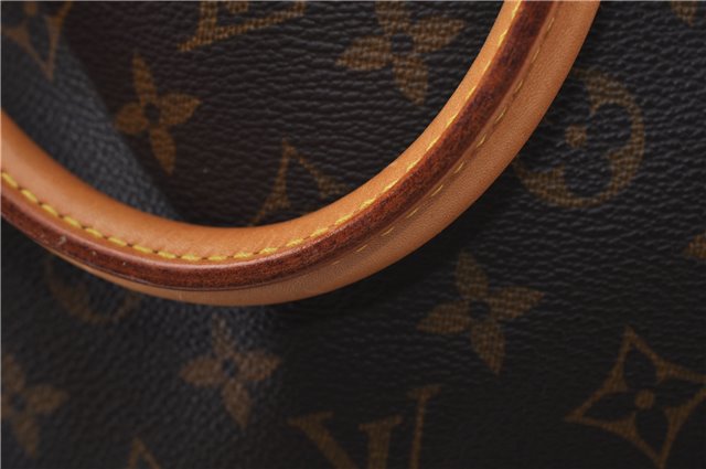 Authentic LOUIS VUITTON Monogram Sac Plat Hand Bag M51140 LV 5756C