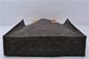 Authentic LOUIS VUITTON Monogram Sac Plat Hand Bag M51140 LV 5756C
