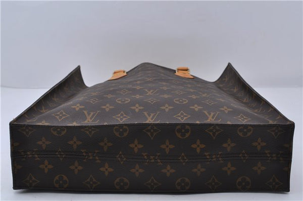 Authentic LOUIS VUITTON Monogram Sac Plat Hand Bag M51140 LV 5756C