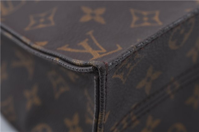 Authentic LOUIS VUITTON Monogram Sac Plat Hand Bag M51140 LV 5756C