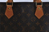 Authentic LOUIS VUITTON Monogram Sac Plat Hand Bag M51140 LV 5756C