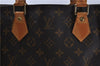 Authentic LOUIS VUITTON Monogram Sac Plat Hand Bag M51140 LV 5756C