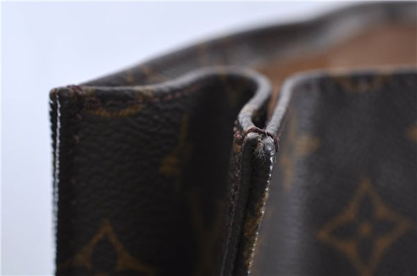 Authentic LOUIS VUITTON Monogram Sac Plat Hand Bag M51140 LV 5756C