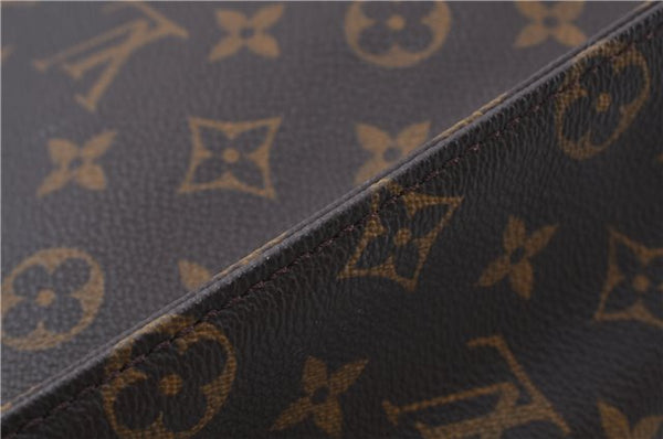 Authentic LOUIS VUITTON Monogram Sac Plat Hand Bag M51140 LV 5756C