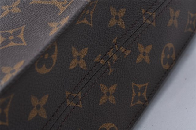 Authentic LOUIS VUITTON Monogram Sac Plat Hand Bag M51140 LV 5756C