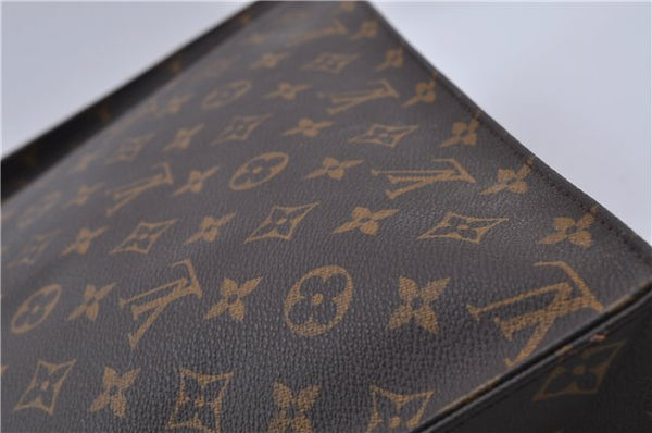 Authentic LOUIS VUITTON Monogram Sac Plat Hand Bag M51140 LV 5756C