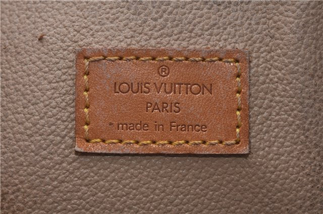 Authentic LOUIS VUITTON Monogram Sac Plat Hand Bag M51140 LV 5756C