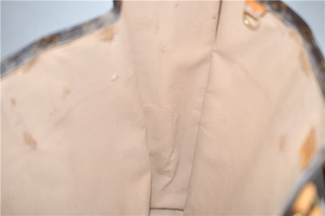 Authentic LOUIS VUITTON Monogram Sac Plat Hand Bag M51140 LV 5756C