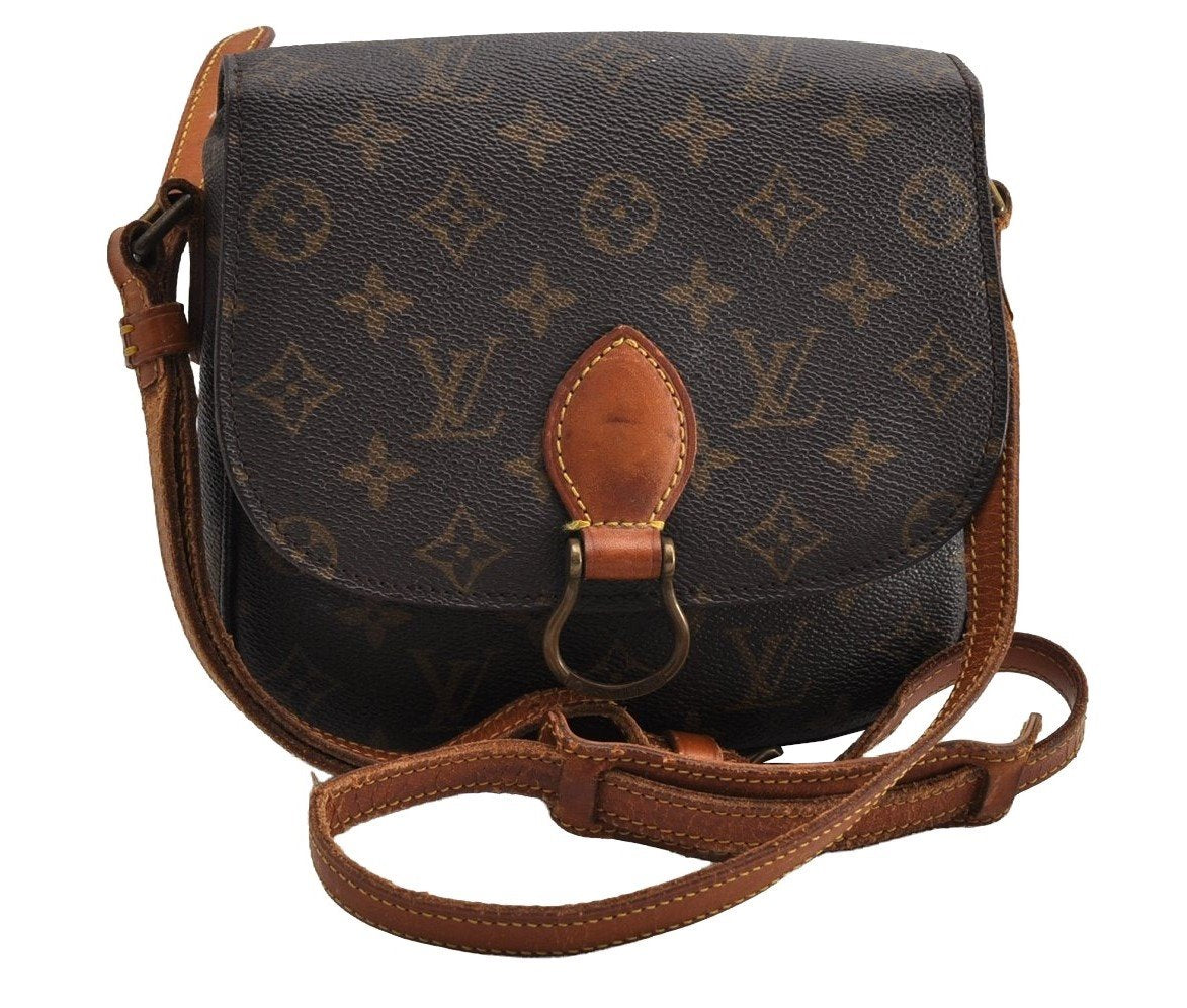 Authentic Louis Vuitton Monogram Saint Cloud MM M51243 Shoulder Cross Bag 5756I