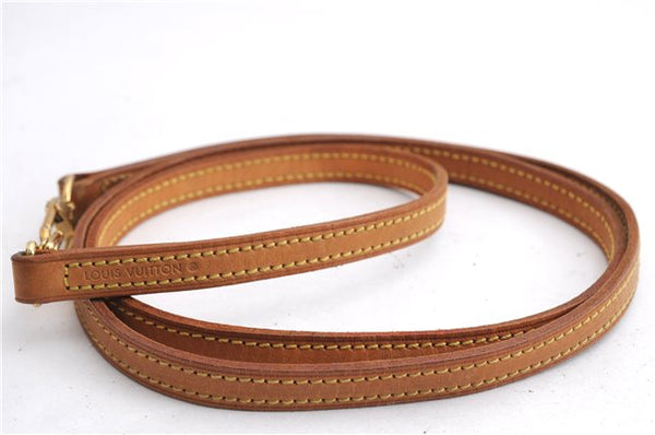 Authentic Louis Vuitton Leather Shoulder Strap Beige 46.9" LV 5757E