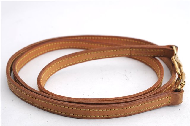 Authentic Louis Vuitton Leather Shoulder Strap Beige 46.9