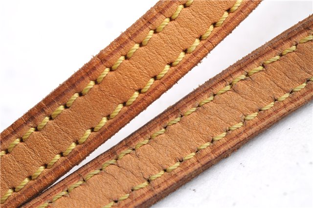 Authentic Louis Vuitton Leather Shoulder Strap Beige 46.9