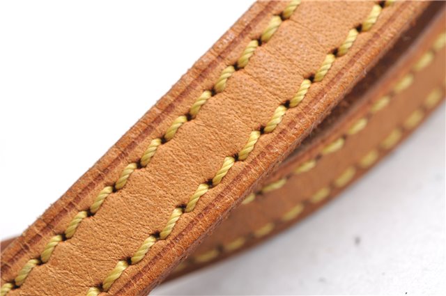 Authentic Louis Vuitton Leather Shoulder Strap Beige 46.9