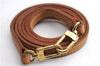 Authentic Louis Vuitton Leather Shoulder Strap Beige 46.9" LV 5757E