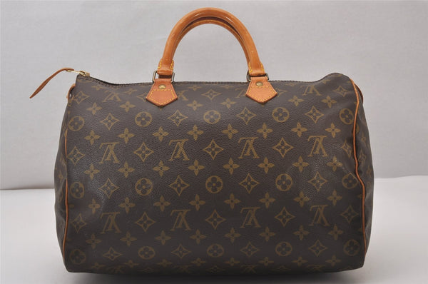 Authentic Louis Vuitton Monogram Speedy 35 Hand Boston Bag M41524 LV 5757I