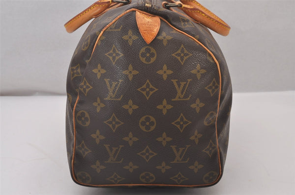 Authentic Louis Vuitton Monogram Speedy 35 Hand Boston Bag M41524 LV 5757I