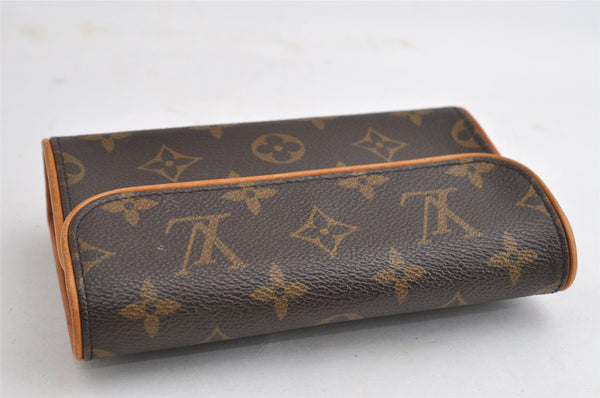 Auth Louis Vuitton Monogram Pochette Florentine Pouch Waist Bag M51855 LV 5758I