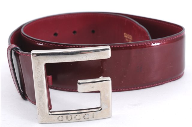 Authentic GUCCI Vintage Enamel Belt Size 70cm 27.6