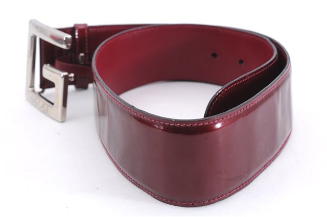 Authentic GUCCI Vintage Enamel Belt Size 70cm 27.6