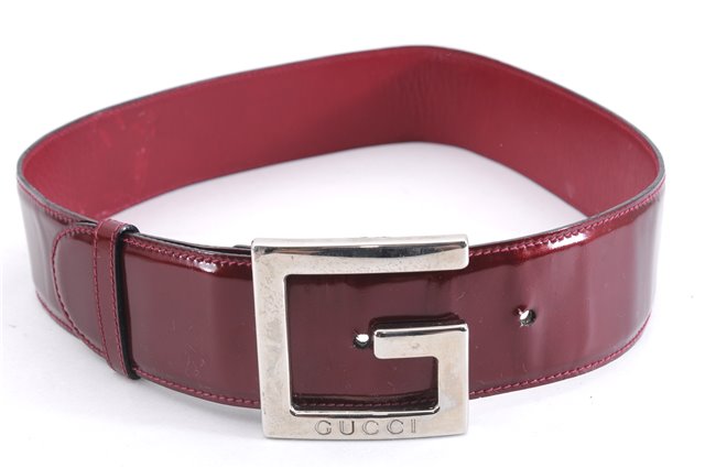 Authentic GUCCI Vintage Enamel Belt Size 70cm 27.6