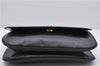 Authentic CELINE Clutch Hand Bag Purse Leather Black 5760D