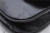 Authentic CELINE Clutch Hand Bag Purse Leather Black 5760D