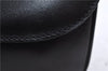 Authentic CELINE Clutch Hand Bag Purse Leather Black 5760D