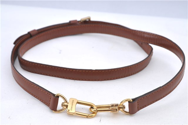 Authentic Louis Vuitton Leather Shoulder Strap Brown 40.9-47.6