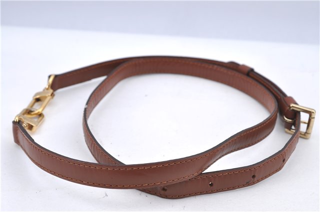 Authentic Louis Vuitton Leather Shoulder Strap Brown 40.9-47.6