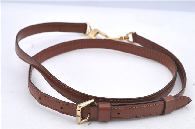 Authentic Louis Vuitton Leather Shoulder Strap Brown 40.9-47.6