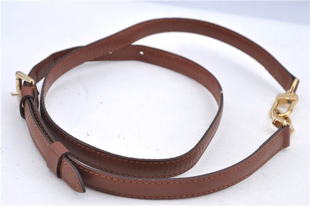 Authentic Louis Vuitton Leather Shoulder Strap Brown 40.9-47.6