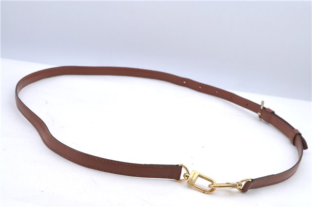 Authentic Louis Vuitton Leather Shoulder Strap Brown 40.9-47.6