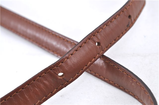 Authentic Louis Vuitton Leather Shoulder Strap Brown 40.9-47.6