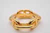 Authentic HERMES Scarf Ring Chaine d'Ancre Chain Design Gold Tone 5761I