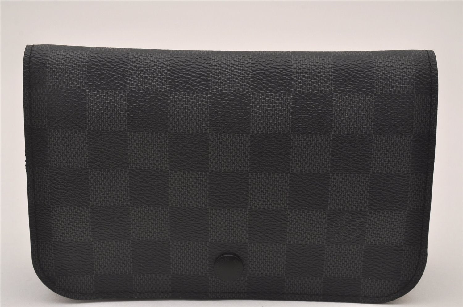 Authentic Louis Vuitton Damier Graphite Ceinture Pochette Homme Waist Bag 5762I