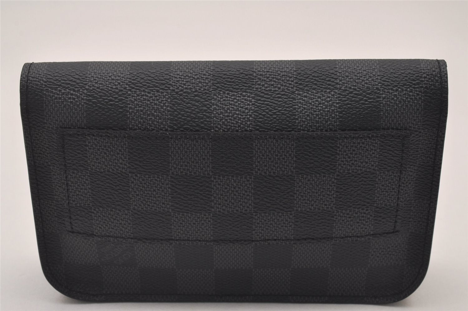 Authentic Louis Vuitton Damier Graphite Ceinture Pochette Homme Waist Bag 5762I