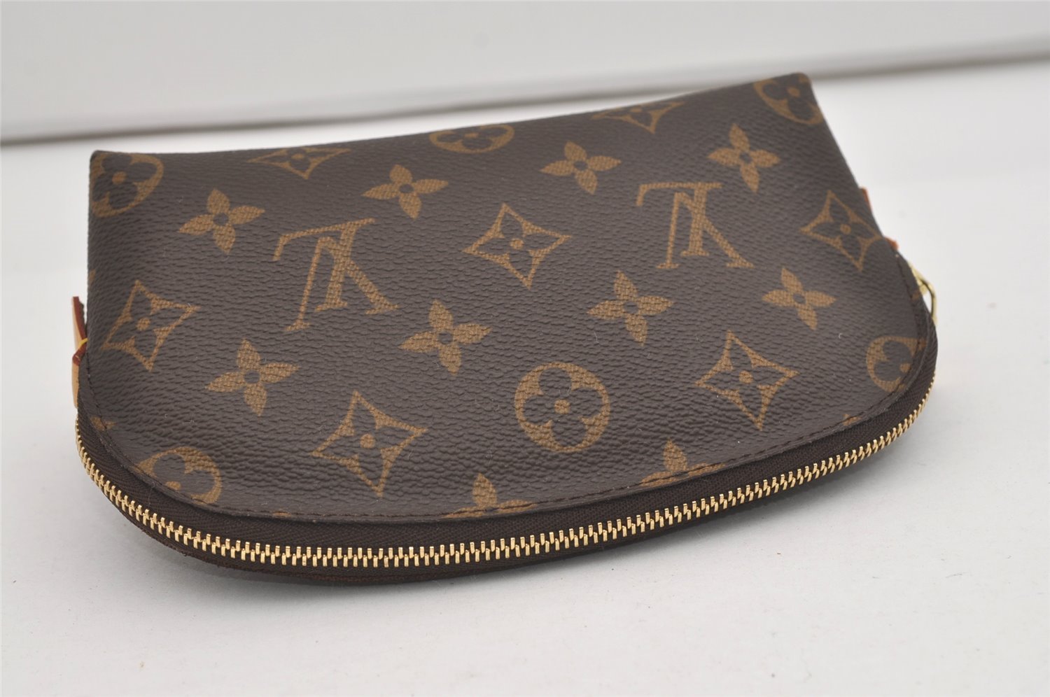 Authentic Louis Vuitton Monogram Pochette Cosmetic Pouch M47515 LV 5765I