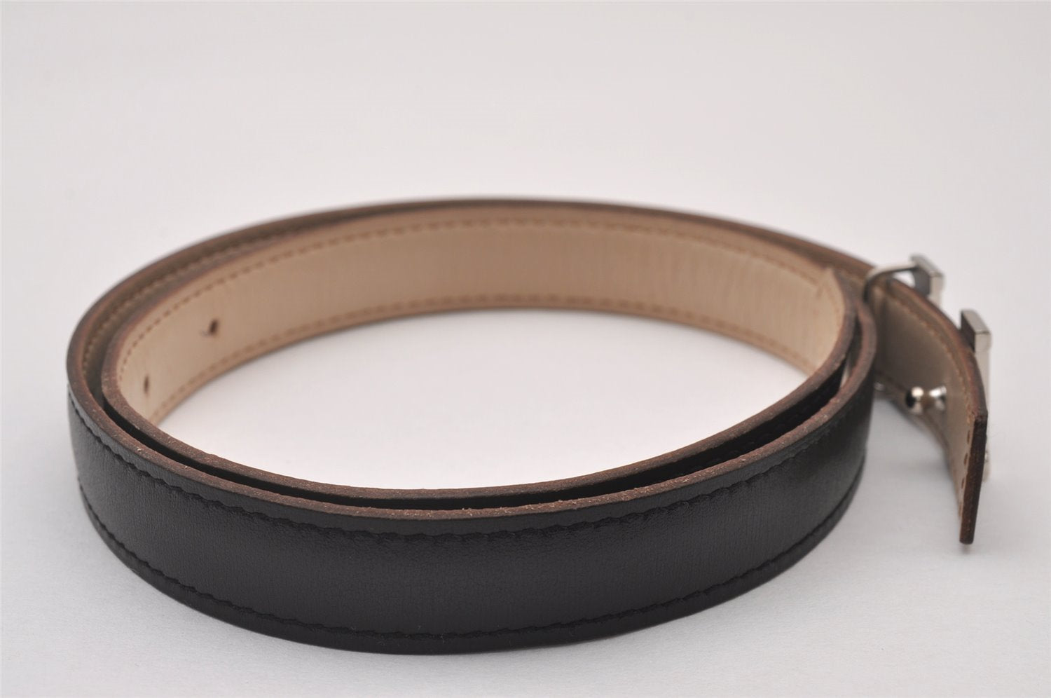 Authentic HERMES Mini Constance Leather Belt Size 65cm 25.6